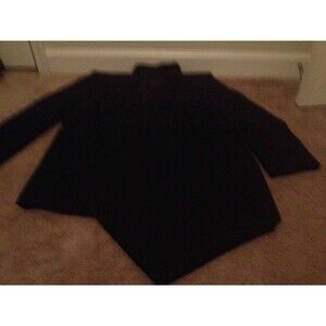 Meeting Street Men's 2 Piece Pinstripe Pant Suit Size 46 Regular Navy Blue